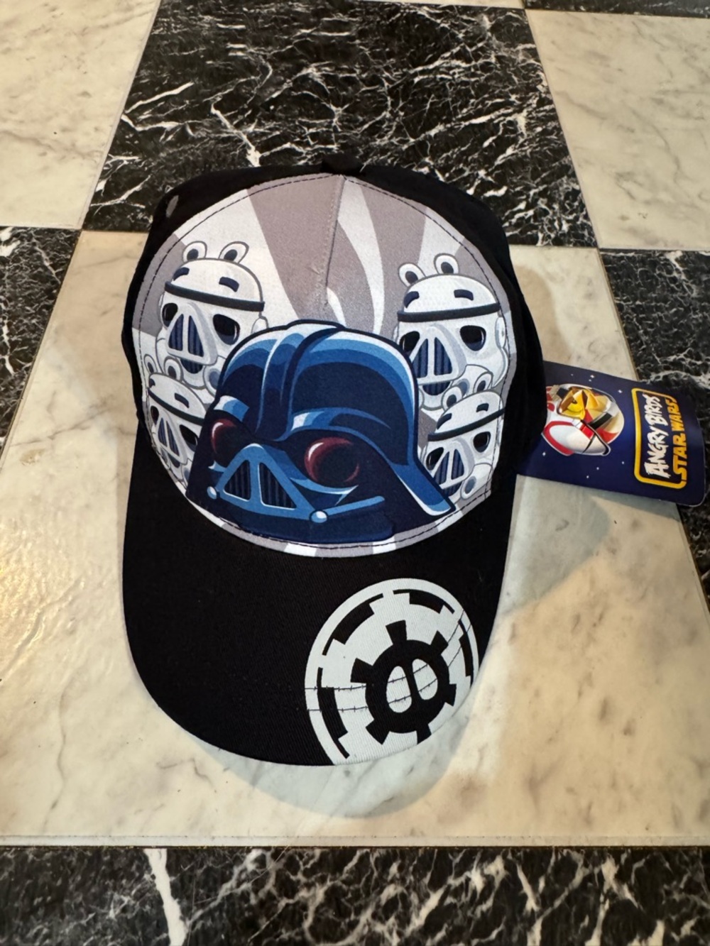 Angry Birds Star Wars Darth Vader Stormtrooper Snapback Hat Cap NWT 2012 Gamer
